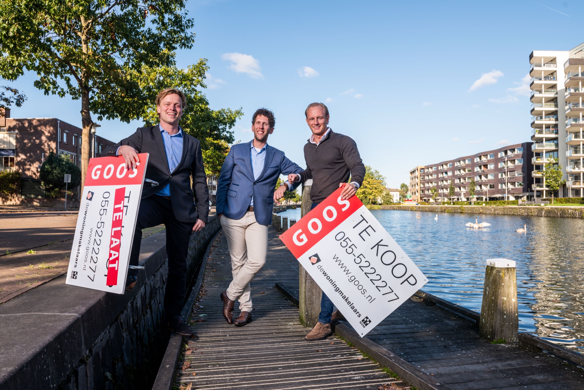 Makelaars van GOOS Makelaardij aan het water in Apeldoorn
